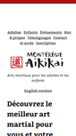 Mobile Screenshot of monteregieaikikai.com